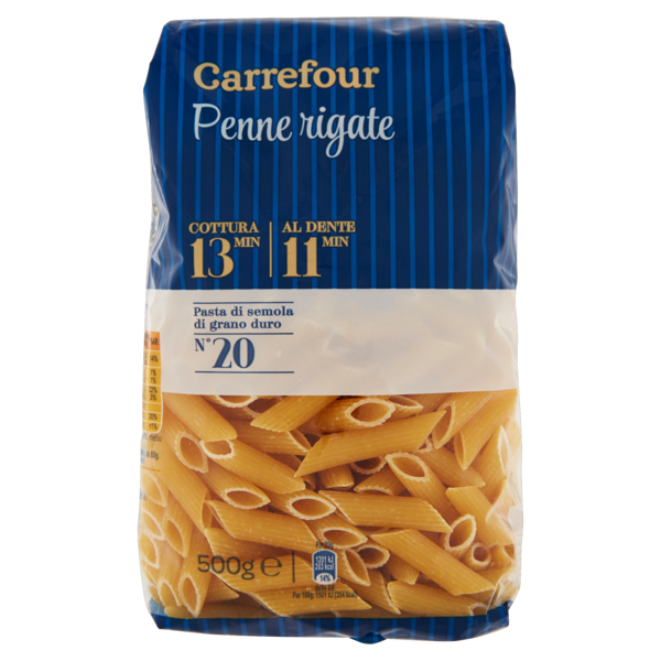Image of Carrefour Penne rigate N°20 500 g 792532