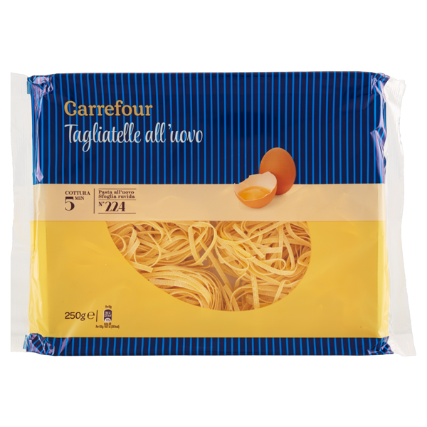 Image of Carrefour Tagliatelle all'uovo N°224 250 g 799236