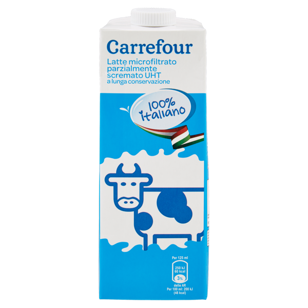 Image of Carrefour Latte microfiltrato parzialmente scremato UHT a lunga conservazione 1 L 791899