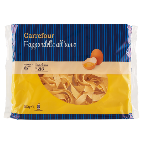 Image of Carrefour Pappardelle all'uovo N°216 250 g 822385