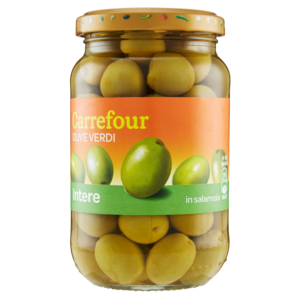 Image of Carrefour Olive Verdi Intere in salamoia 360 g 822625
