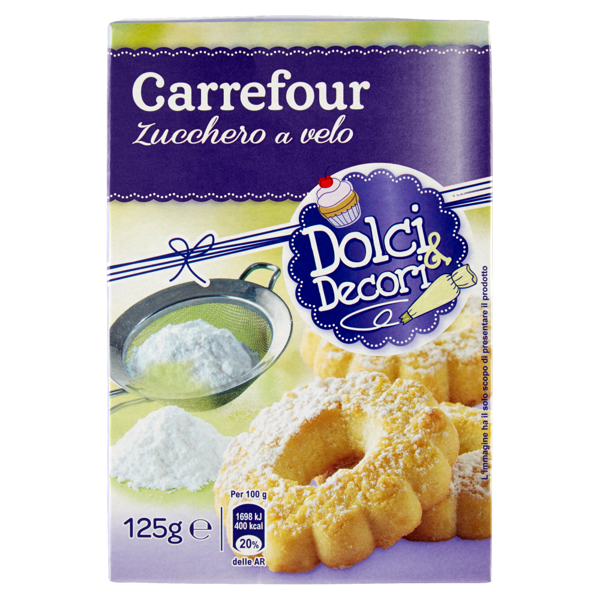 Image of Carrefour Dolci & Decori Zucchero a velo 125 g 822452