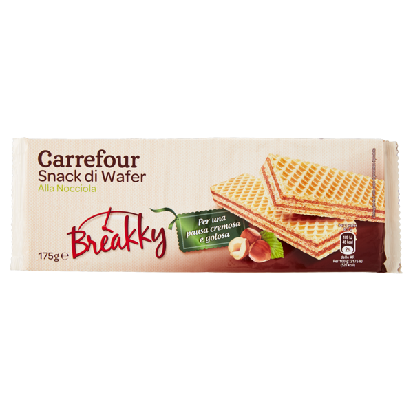 Image of Carrefour Breakky Snack di Wafer alla Nocciola 175 g 872771