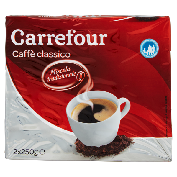 Image of Carrefour Caffè classico Miscela tradizionale 2 x 250 g 896058