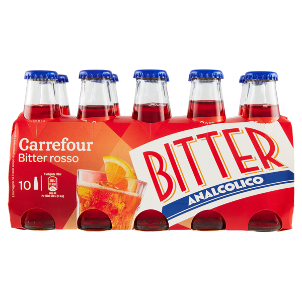 Image of Carrefour Bitter rosso 10 x 100 ml 930337