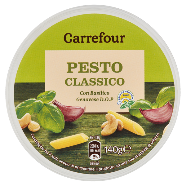 Image of Carrefour Pesto Classico con Basilico Genovese D.O.P. 140 g 966900