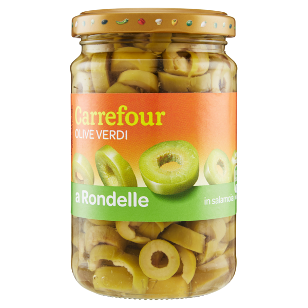 Image of Carrefour Olive Verdi a Rondelle in salamoia 290 g 993423