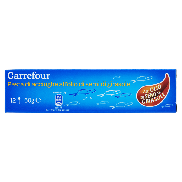Image of Carrefour Pasta di acciughe all'olio di semi di girasole 60 g 1082349
