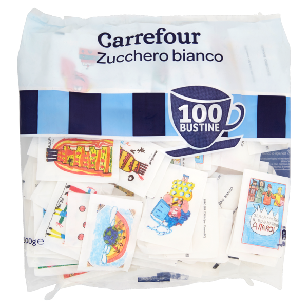 Image of Carrefour Zucchero bianco 100 x 5 g 1141578