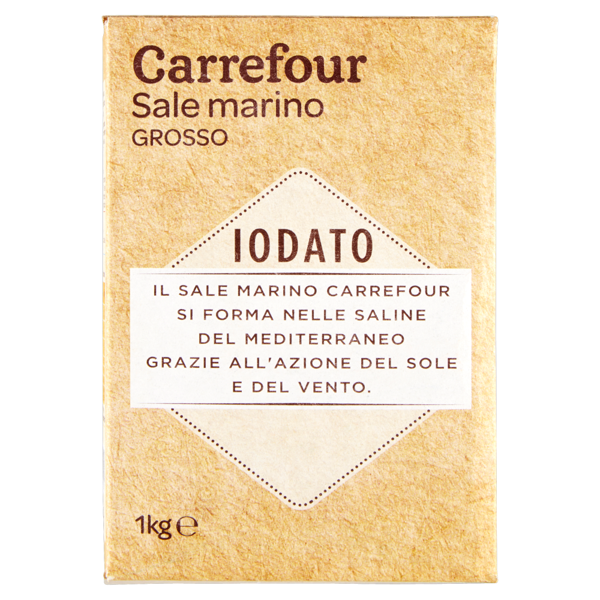 Image of Carrefour Sale marino grosso iodato 1 kg 1136955
