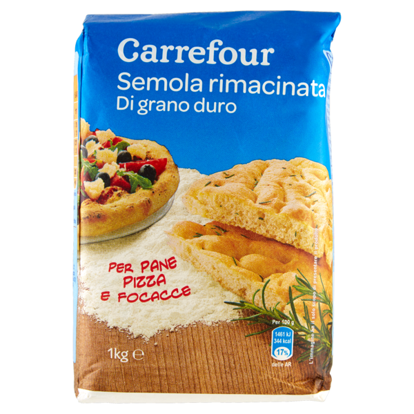 Image of Carrefour Semola rimacinata Di grano duro 1 kg 1154861