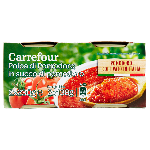 Image of Carrefour Polpa di Pomodoro in succo di pomodoro 2 x 230 g 1158619