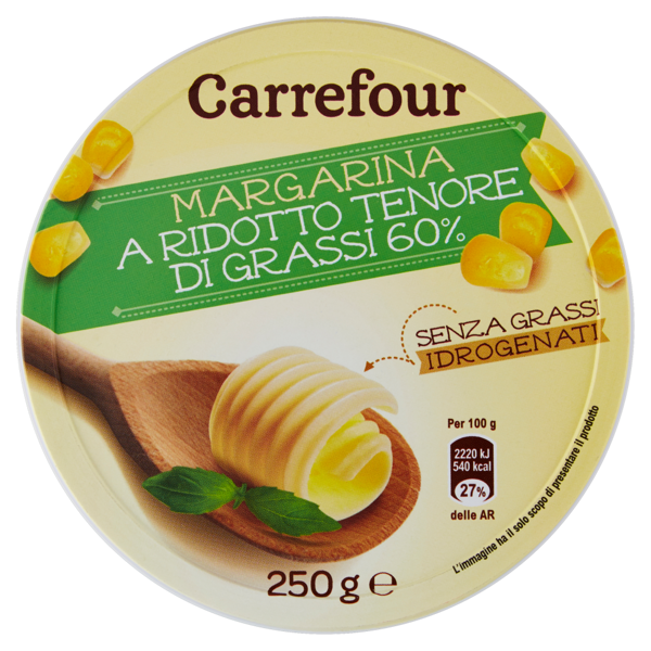 Image of Carrefour Margarina a Ridotto Tenore di Grassi 60% 250 g 1158115