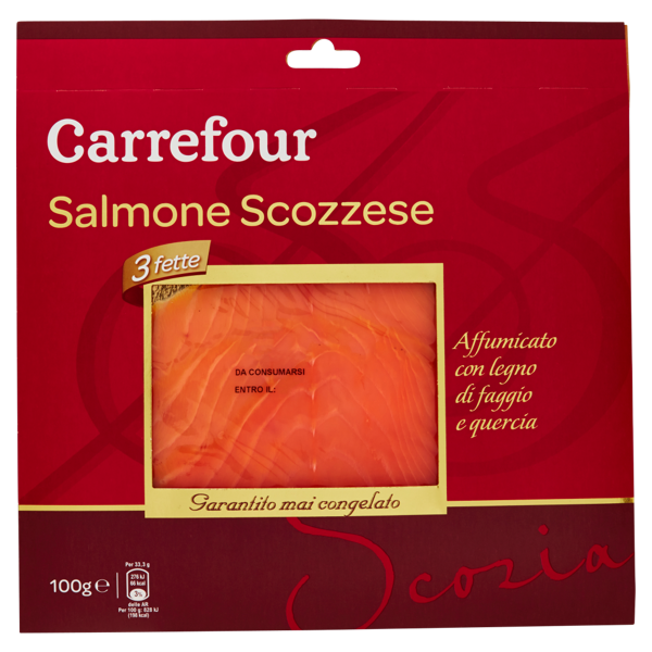 Image of Carrefour Salmone Scozzese 3 fette 100 g 1259043