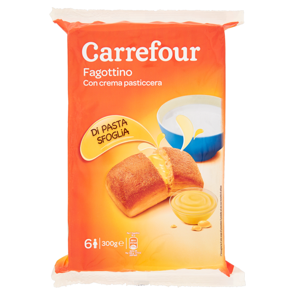 Image of Carrefour Fagottino con crema pasticcera 6 x 50 g 1297584
