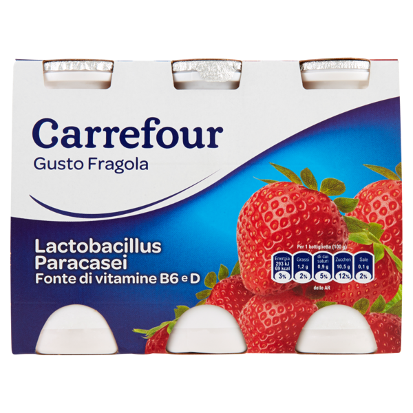 Image of Carrefour Gusto Fragola 6 x 100 g 1296744