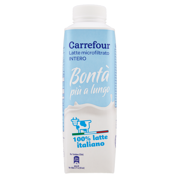 Image of Carrefour Latte microfiltrato Intero 500 ml 1314200
