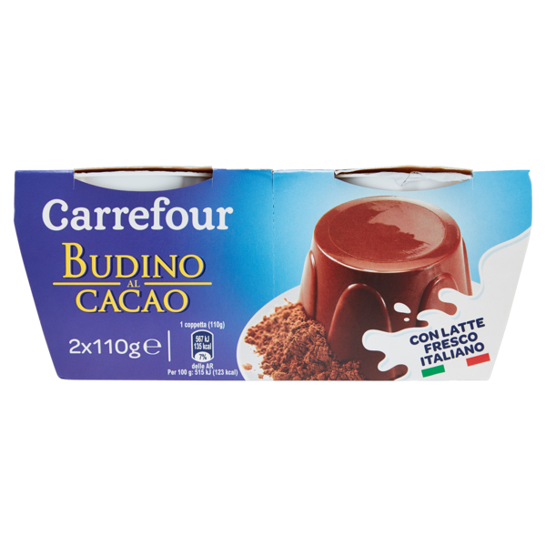 Image of Carrefour Budino al Cacao 2 x 110 g 1349587