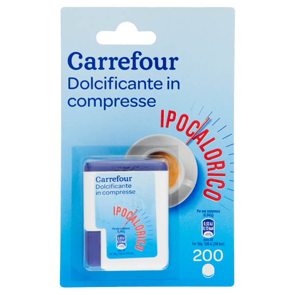 Image of Carrefour Dolcificante in compresse 200 x 0,042 g 1350496