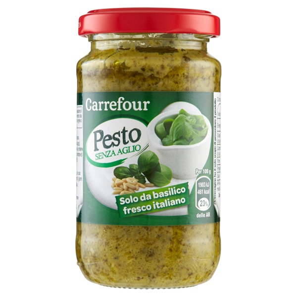 Image of Carrefour Pesto al basilico senza aglio 190 g 1391180