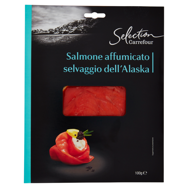 Image of Carrefour Selection Salmone affumicato selvaggio dell'Alaska 100 g 1393323
