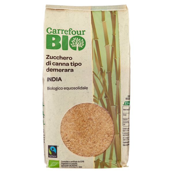 Image of Carrefour Bio Zucchero di canna tipo demerara India 500 g 1505873
