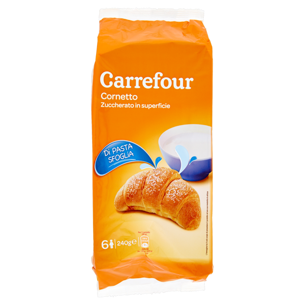 Image of Carrefour Cornetto zucchero in superficie 6 x 40 g 1490794