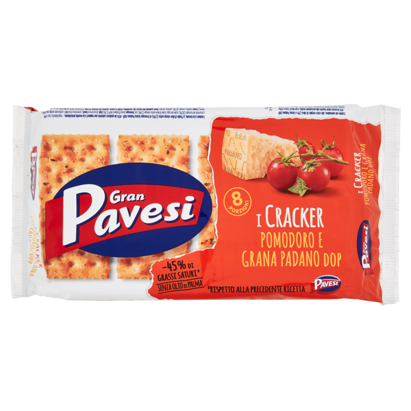 Image of Gran Pavesi i Cracker Pomodoro e Grana Padano DOP 8 x 31,25 g 495797