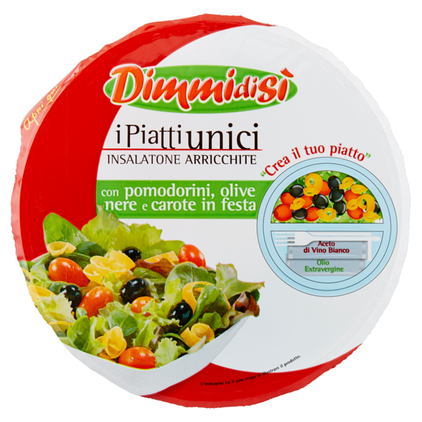 Image of DimmidiSì i Piatti unici con pomodorini, olive nere e carote in festa 125 g 1279710