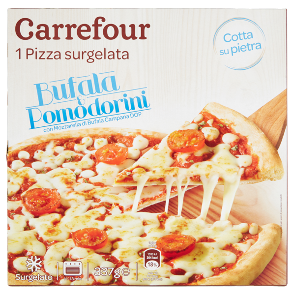 Image of Carrefour Bufala & Pomodorini 1 Pizza surgelata 337 g 1483538