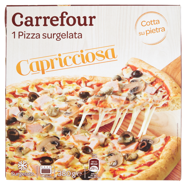 Image of Carrefour Capricciosa 1 Pizza surgelata 380 g 1483536