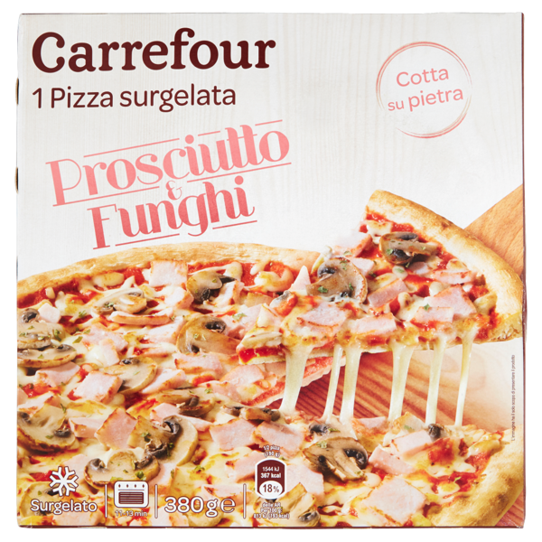 Image of Carrefour Prosciutto & Funghi 1 Pizza surgelata 380 g 1483531