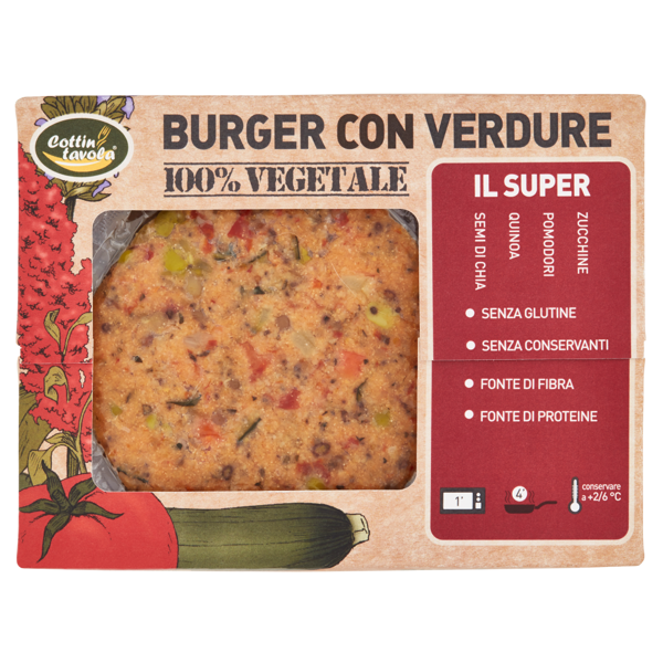 Image of Cottin tavola Burger con Verdure il Super 2 x 120 g 1591364