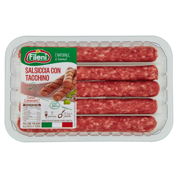 Image of Fileni Salsiccia con Tacchino 0,360 kg 1188014