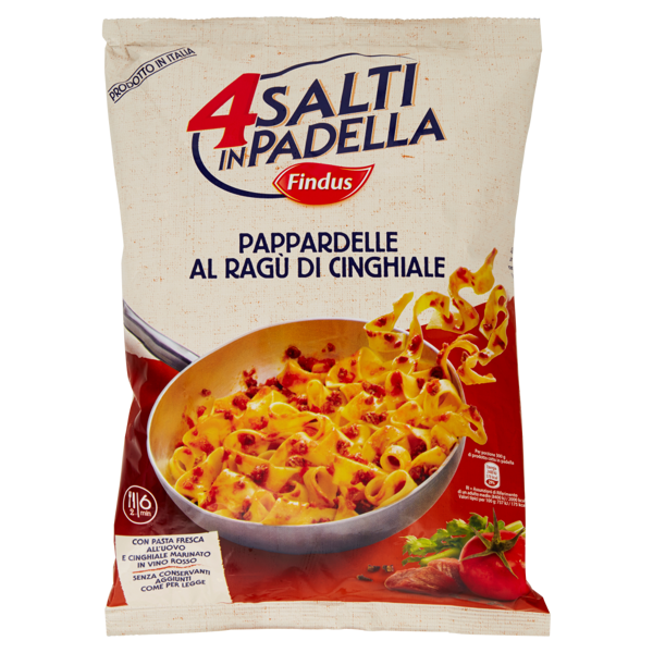 Image of 4 Salti in Padella Pappardelle al Ragù di Cinghiale 600 g 1411156