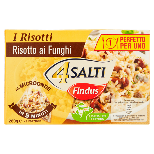 Image of 4 Salti I Risotti Risotto ai Funghi 280 g 1479289