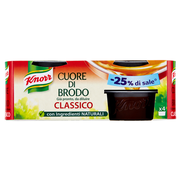 Image of Knorr Cuore di Brodo Classico -25% di sale* 4 x 28 g 1491786