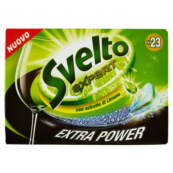 Image of Svelto Expert Extra Power Tutto in 1 pastiglie lavastoviglie con estratto di Limone x 23 403 g 1544009