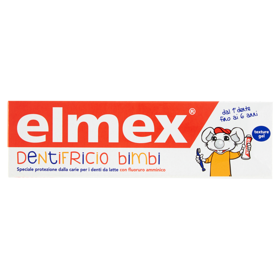 elmex Dentifricio Bimbi, fino ai 6 anni, con fluoruro amminico 50 ml