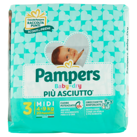 Pampers Baby-dry 3 Midi 20 pz