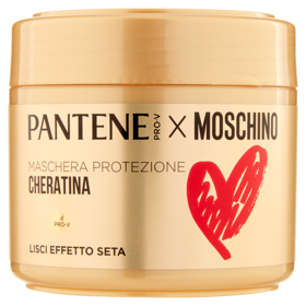 Pantene Pro-V X Moschino Maschera Protezione Cheratina Lisci Effetto Seta 300 ml