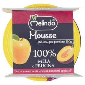 Melinda Mousse 100% Mela e Prugna 2 x 100 g