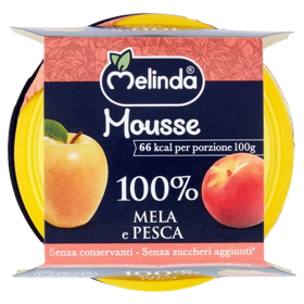Melinda Mousse 100% Mela e Pesca 2 x 100 g