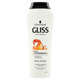 Gliss Hair Repair 2in1 Nutrimento Shampoo + Balsamo 250 ml