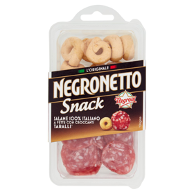 Negroni Negronetto Snack Salame a Fette con Taralli 80 g