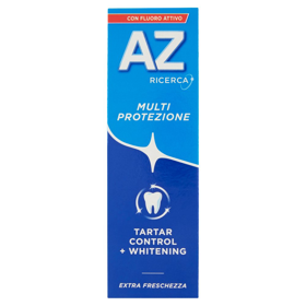 AZ Ricerca Dentifricio con Fluoro Attivo Multi Protezione Tartar Control + Whitening 75 ml
