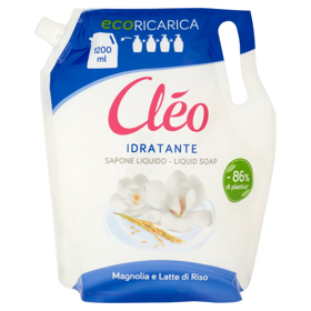 Cléo Idratante Sapone Liquido Magnolia e Latte di Riso Ecoricarica 1200 ml