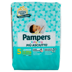 Pampers Baby-dry 5 Junior 16 pz