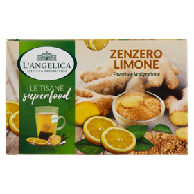 L'Angelica Le Tisane superfood Zenzero Limone 20 Filtri 34 g