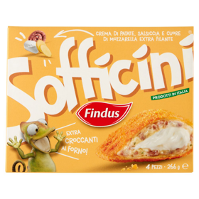 Sofficini Findus 4 Sofficini Salsiccia e Patate Più Mozzarella 266 g